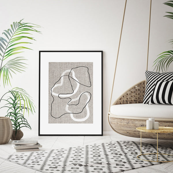 Abstract Lines Print