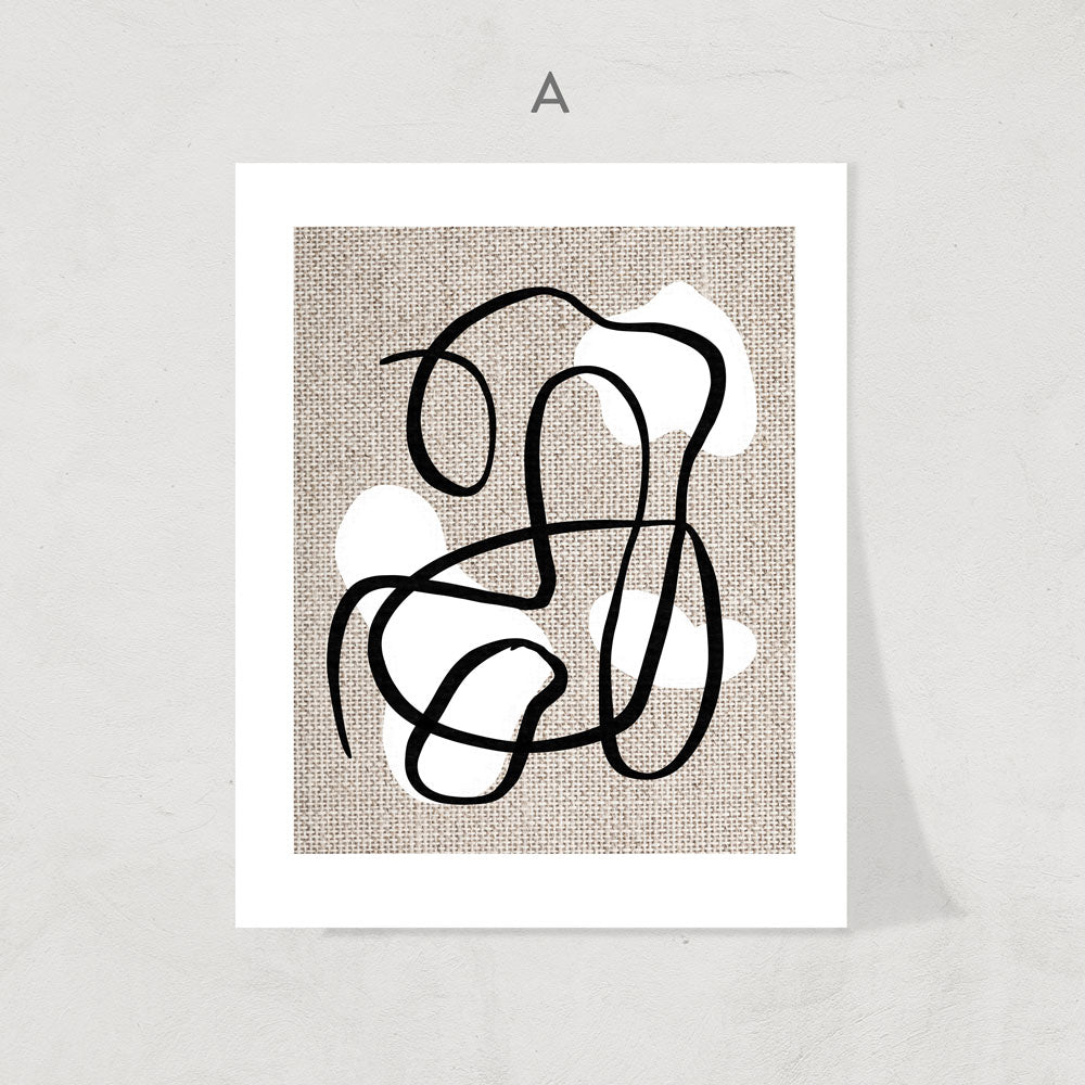 Abstract Lines Print