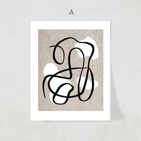 Abstract Lines Print