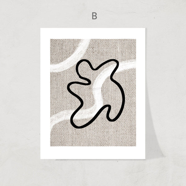 Abstract Lines Print