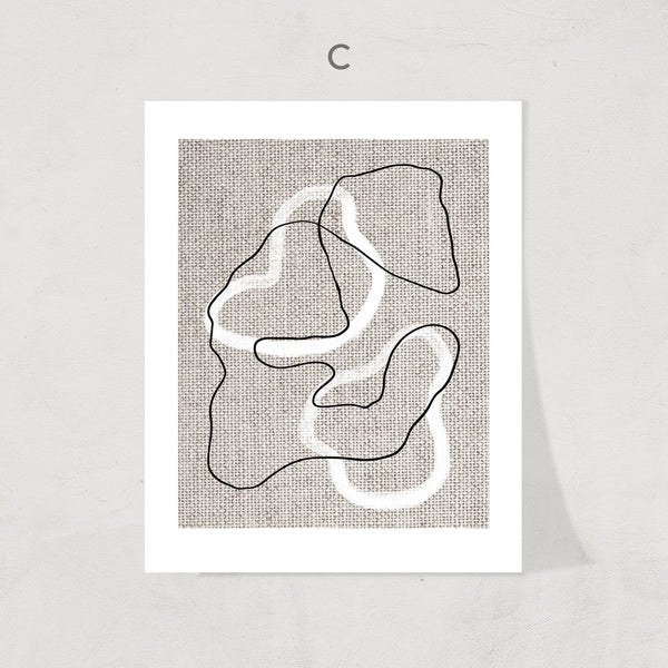 Abstract Lines Print