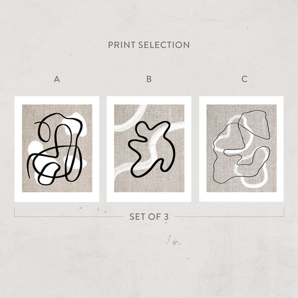 Abstract Lines Print