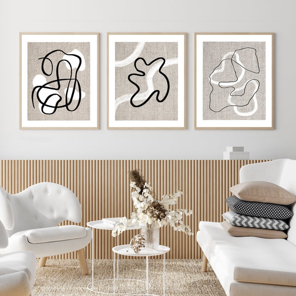 Abstract Lines Print