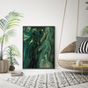 Emerald Marble Print