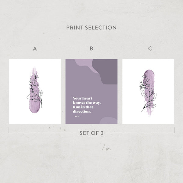 Lavender Eucalyptus Print