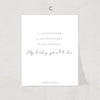 My Baby You'll Be Print