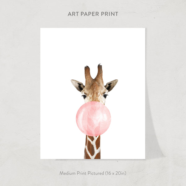 Pink Bubble Gum Print