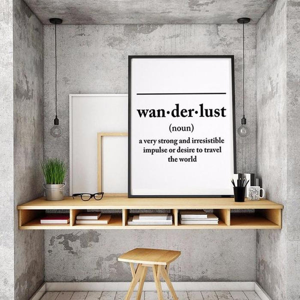 Wanderlust Definition Print