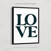 Iconic Stacked Love Type Print