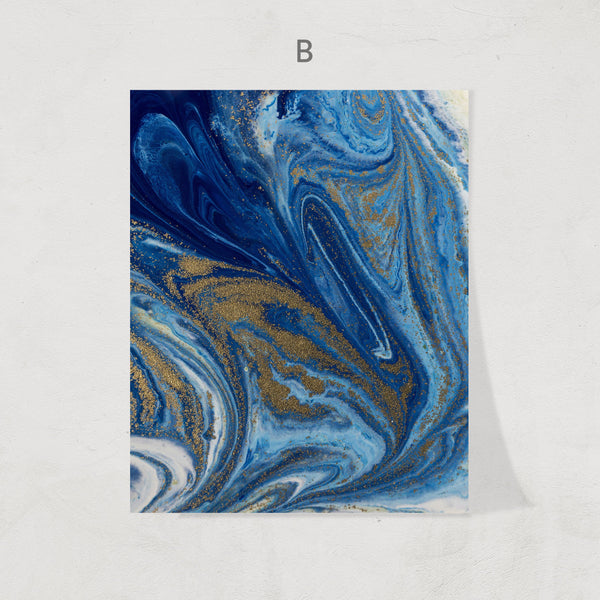 Ocean Marble Prints