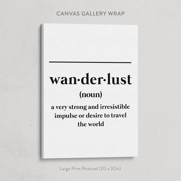 Wanderlust Definition Print