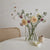 Transparent acrylic book vase, living room, hydroponic flower arrangement vase, European style porch decoration