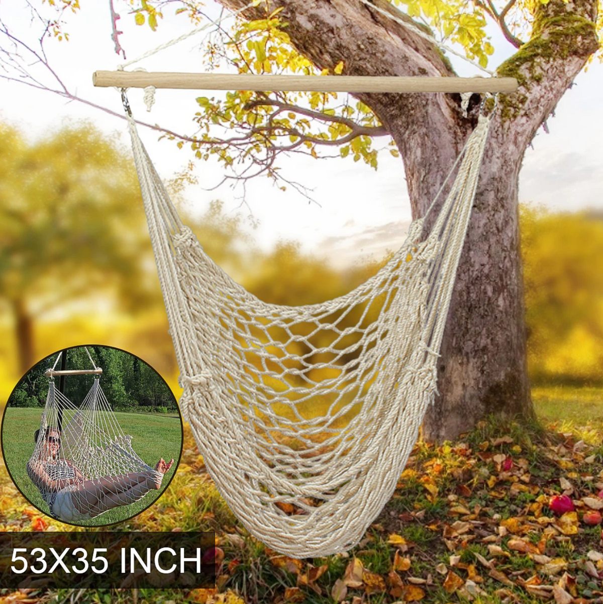 Portable Cotton Hammock Chair