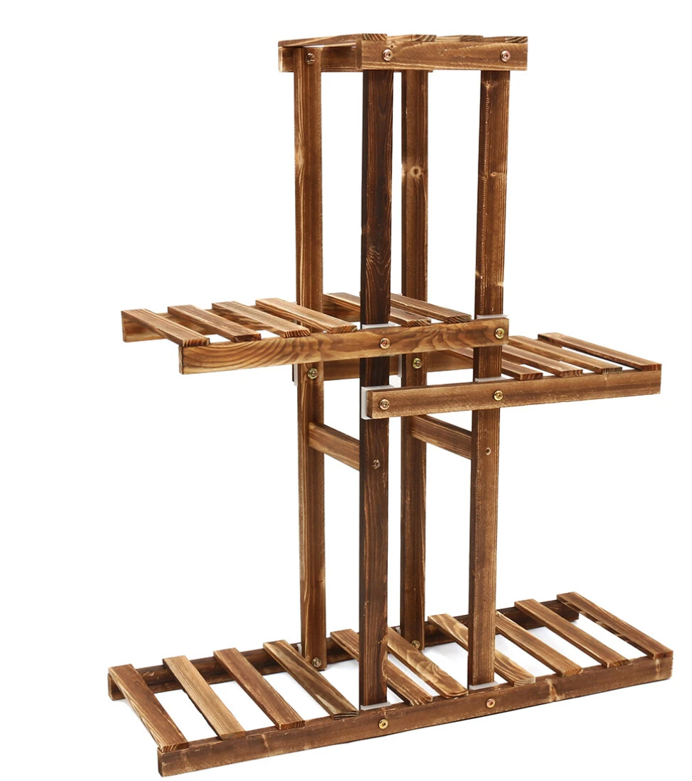 Four Tier Wooden Plant Stand
