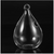 Water Drop Shaped Glass Vase