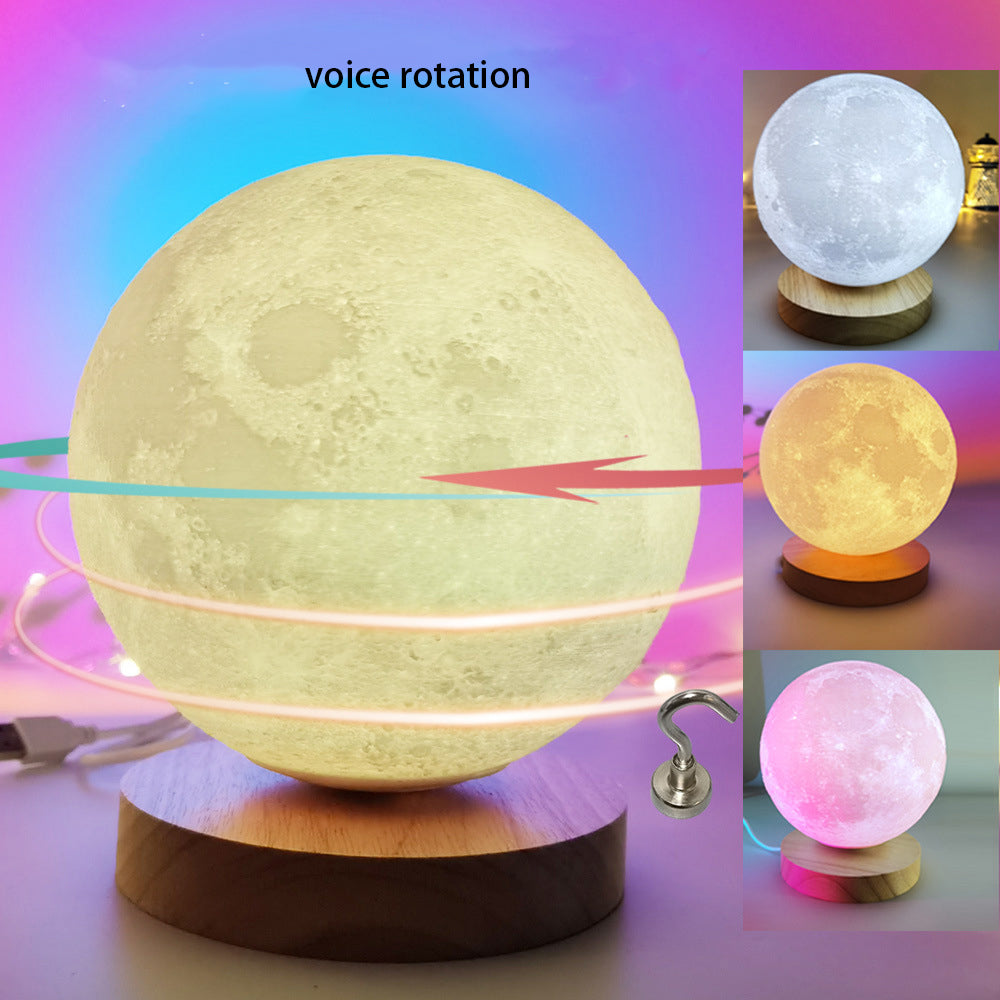 Rotating Moon Table Lamp