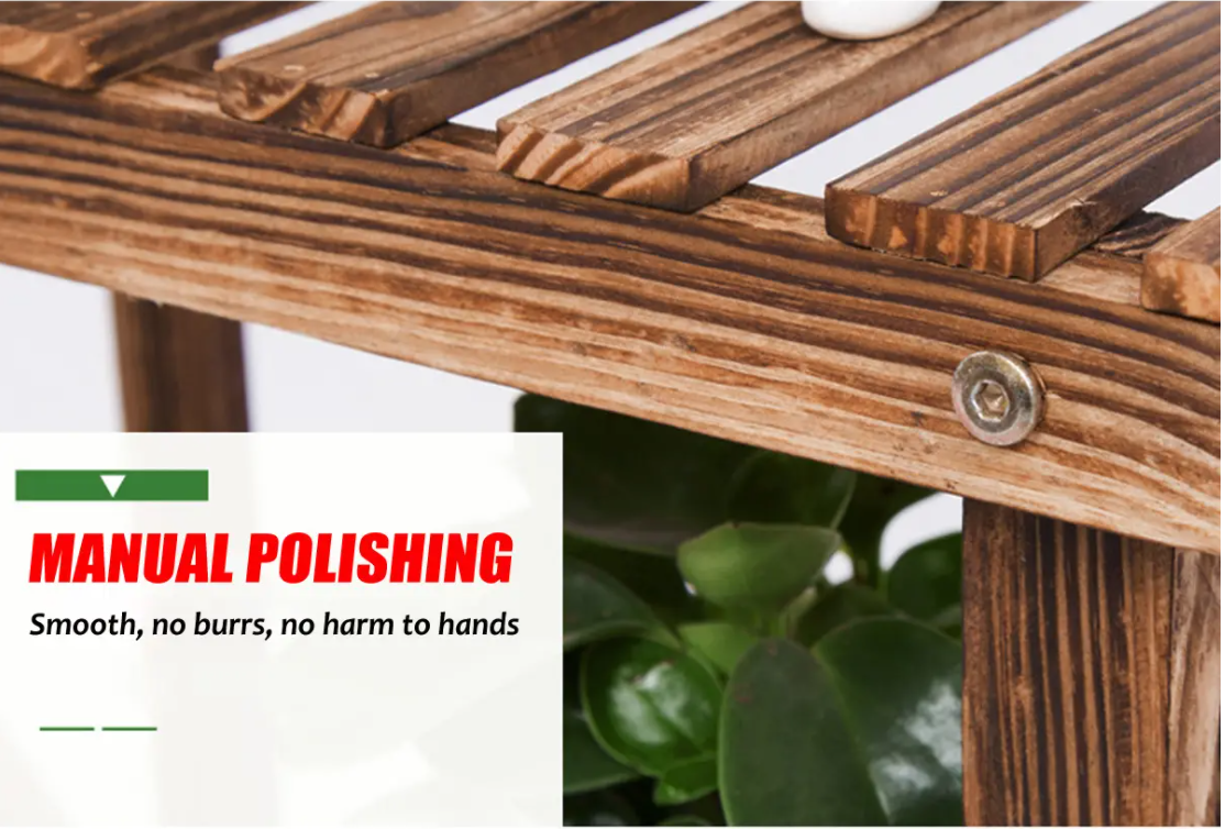 Wooden Succulent Flower Pot Shelf