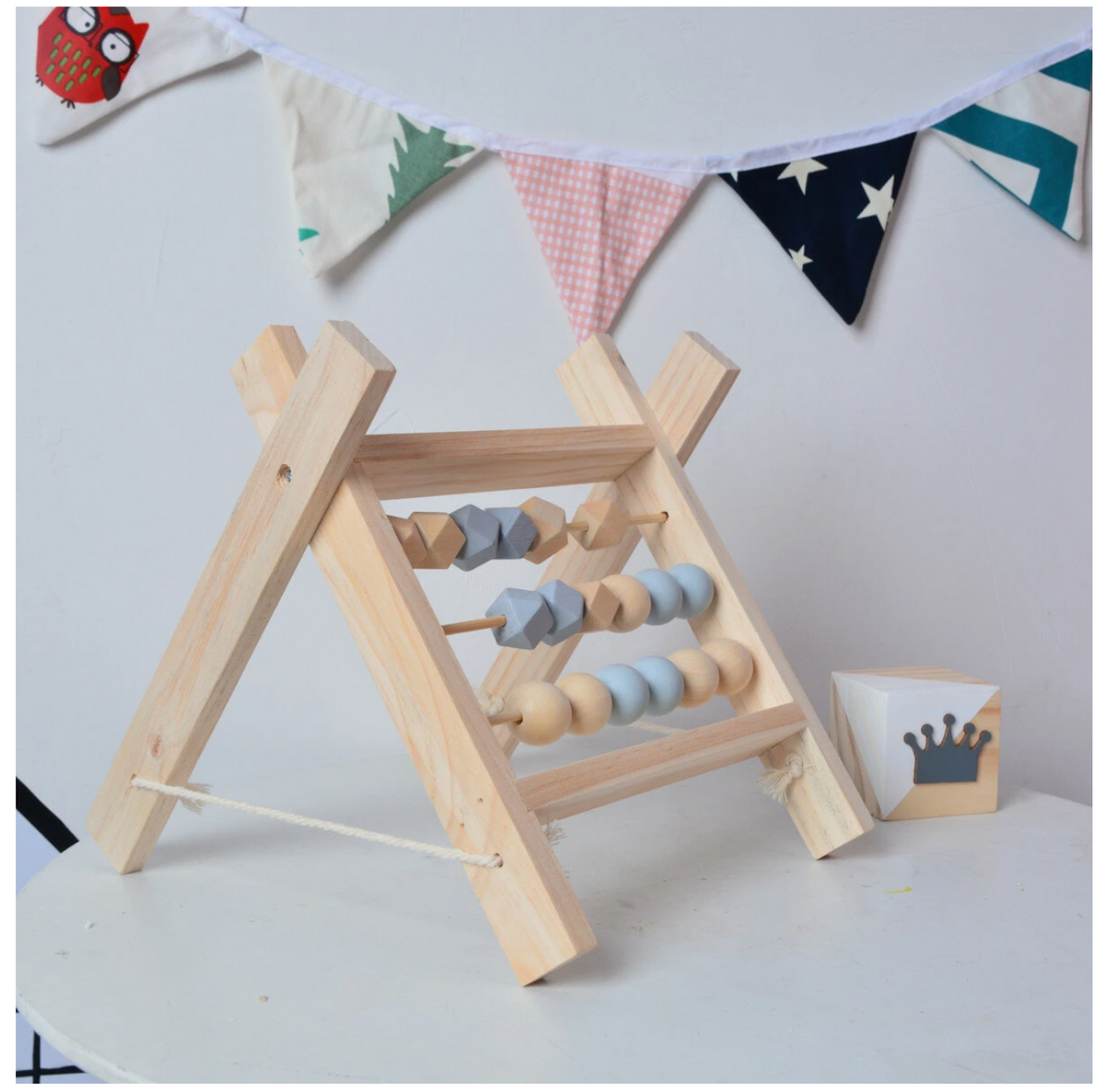 Natural Pine Nordic Wooden Abacus