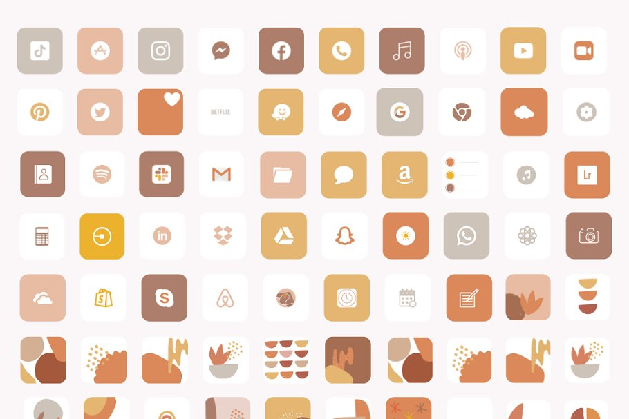 Bold Autumn - iOS 14 Icons