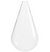 Wall-mounted Water Drop Shape Glass Vase