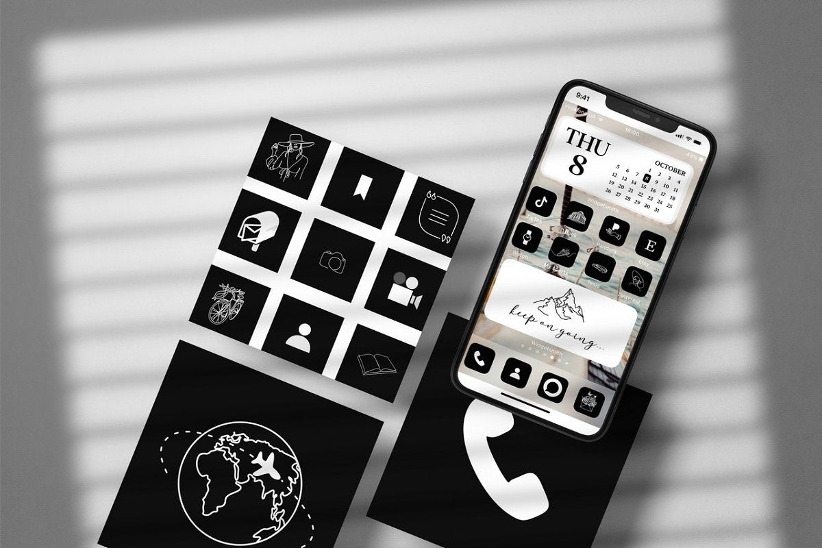 Black Aesthetic - iOS 14 Icons