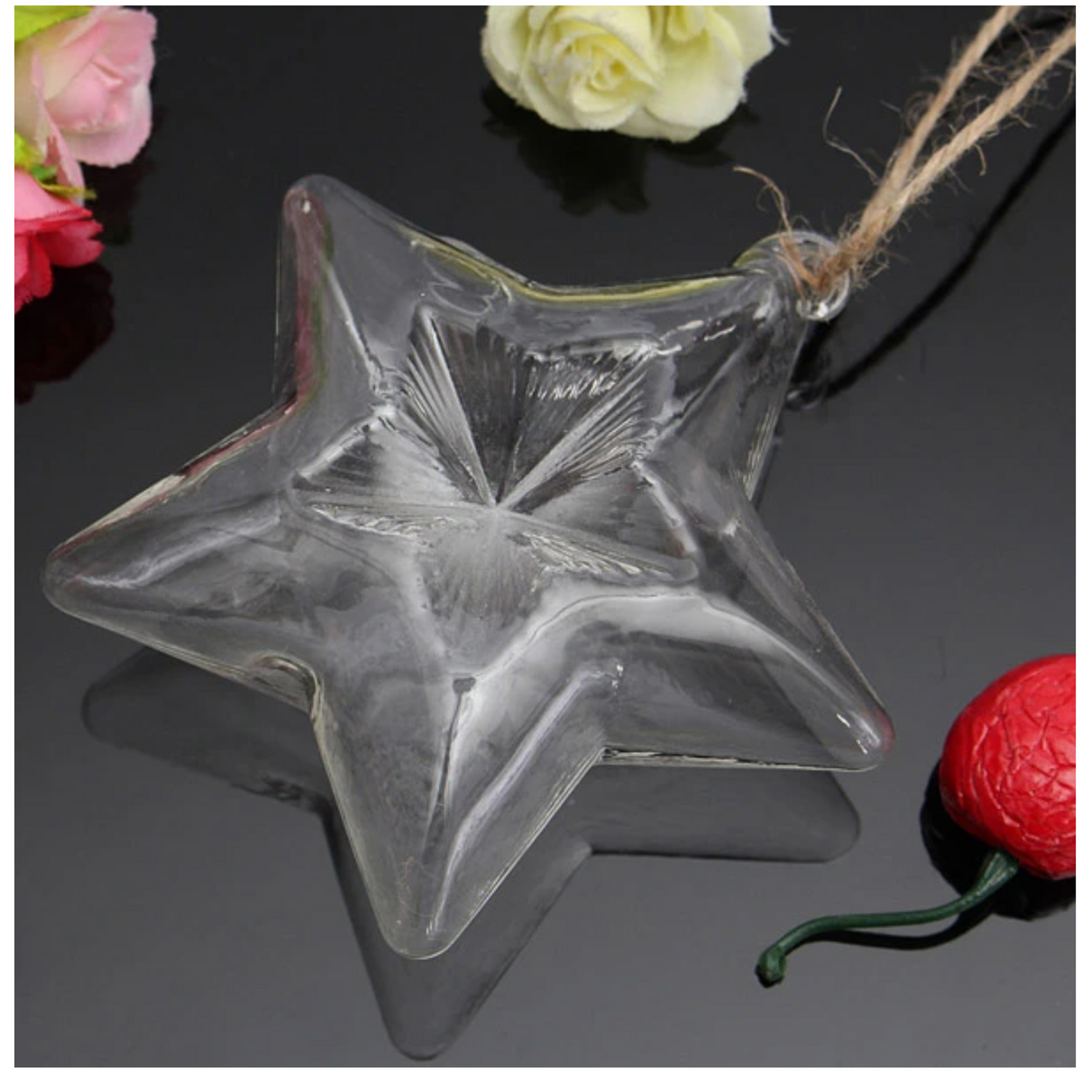 Lucky Star Shape Glass Vase