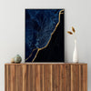 Navy Stroke Print