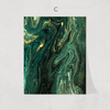 Emerald Marble Print