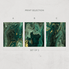 Emerald Marble Print