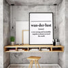 Wanderlust Definition Print