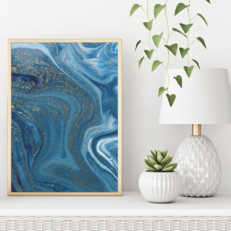 Ocean Marble Prints