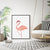 Rose Gold Flamingo Print