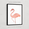 Rose Gold Flamingo Print